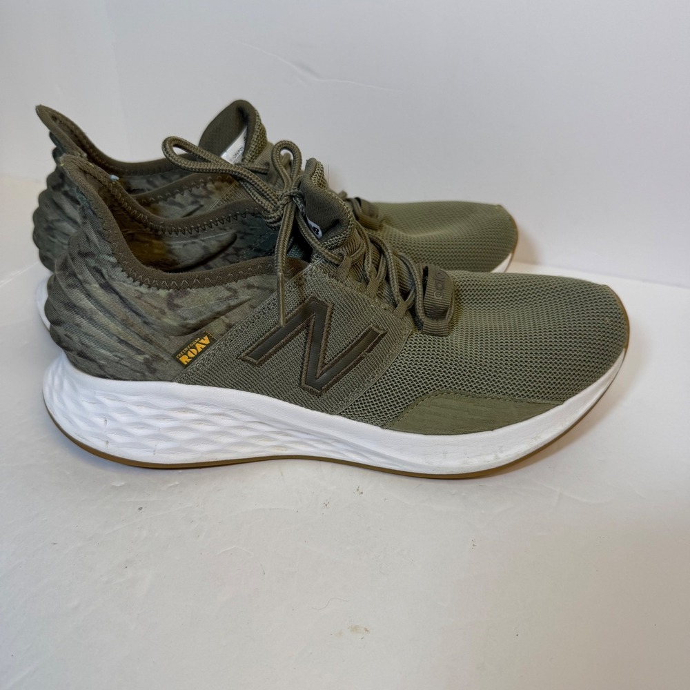 New Balance Fresh Foam Roav v1 Olive Green Camo Running Shoes MROAVPO1 Mens 8